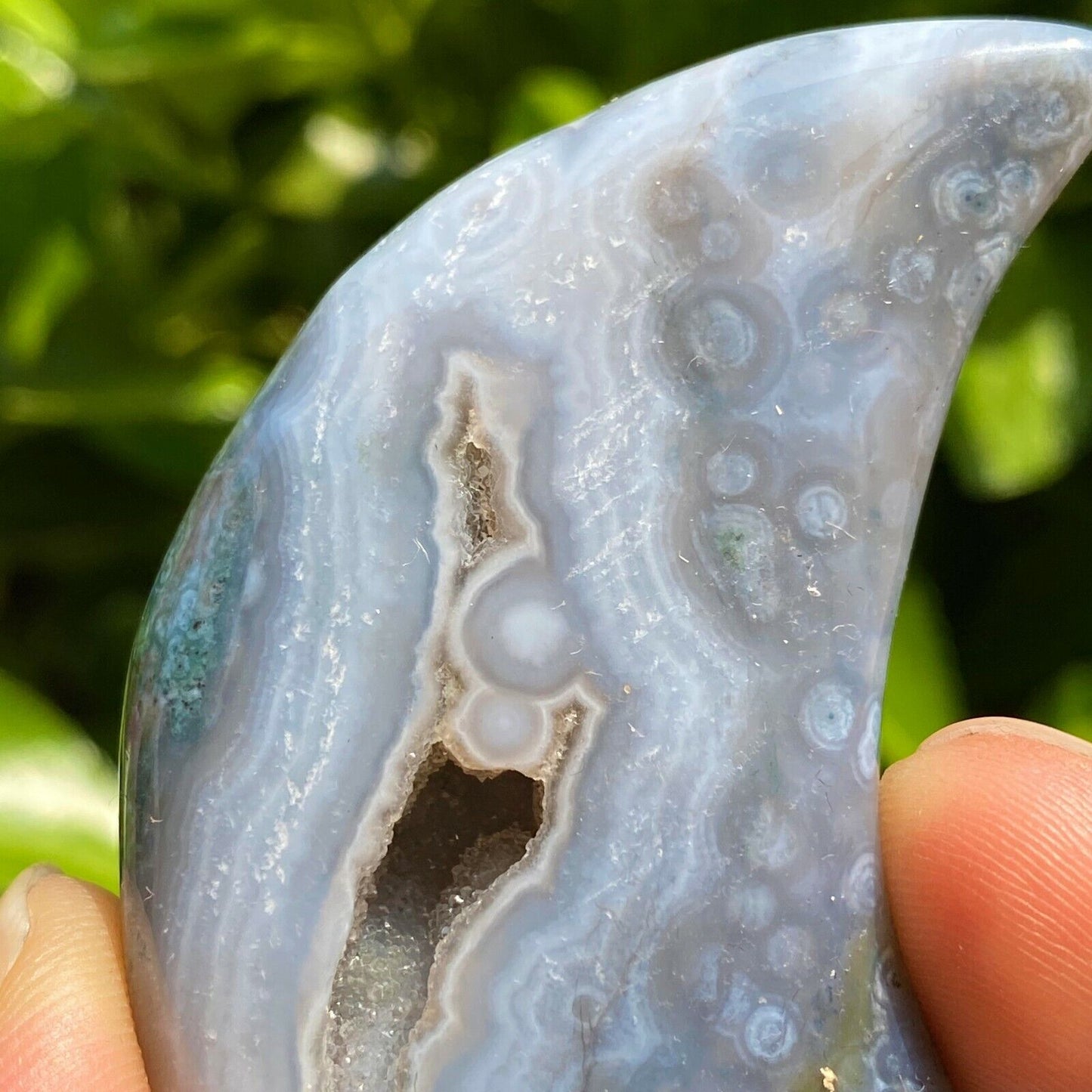 Collection ! Natural Amazing Orbicular Ocean Jasper Moon Reiki Stone Healing 09