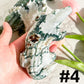 Moss Agate Crocodile carving