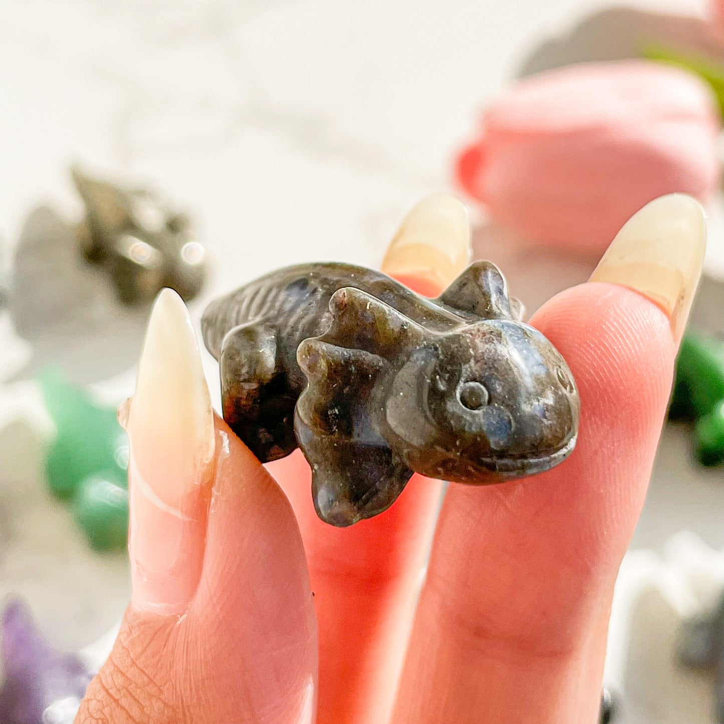 Mini Giant Salamander carving