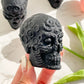 Obsidian Skull Carving