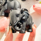Obsidian Elephant Carving
