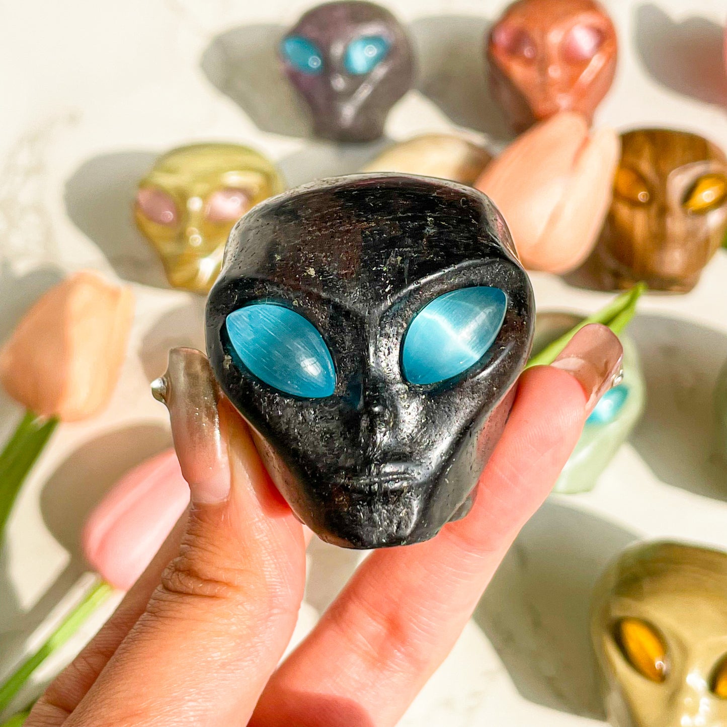 Crystal Alien carving