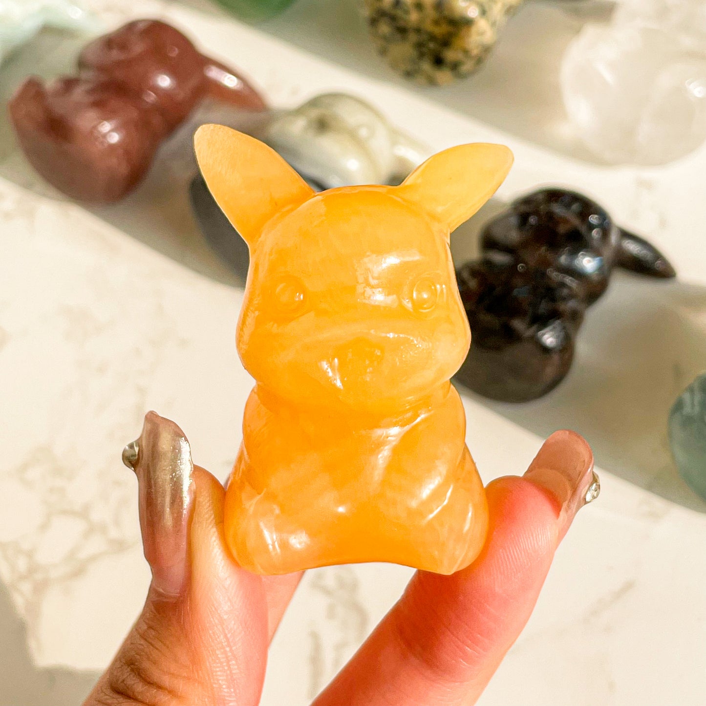 Crystal Pikachu Carving