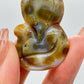 Collection ! Amazing Orbicular Ocean Jasper Agate Fox Reiki Stone Healing A04